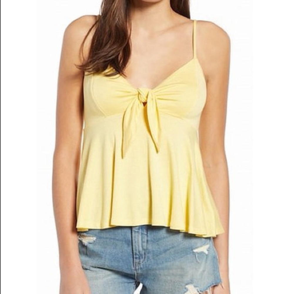 hiatus yellow tank top